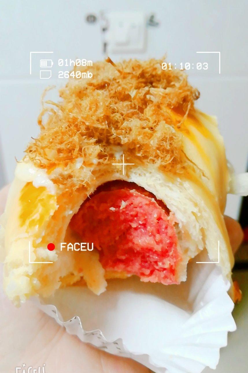 肉松手撕面包—超软会爆浆的面包哟