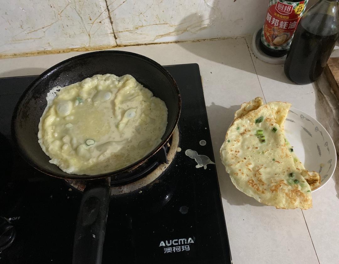 简单快手蔬菜鸡蛋煎饼