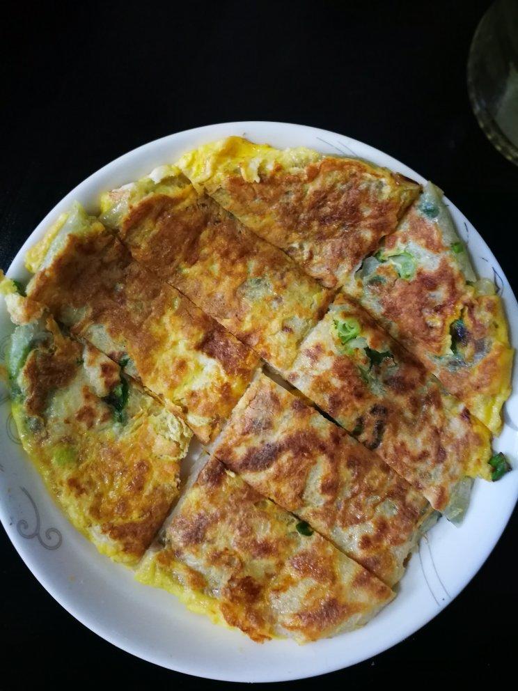 鸡蛋葱油饼                  （更新饼坯保存方法）