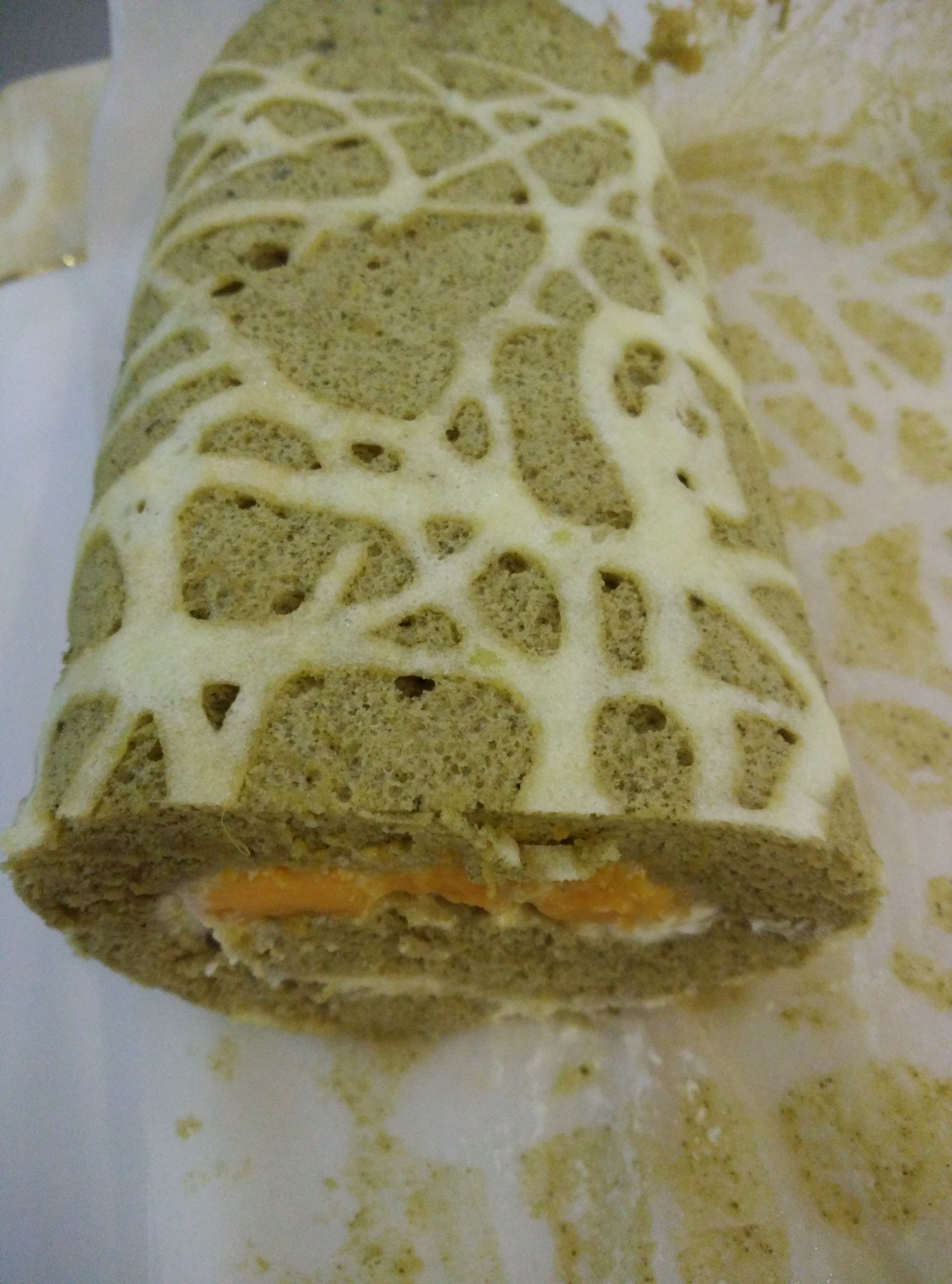 超萌长颈鹿蛋糕卷