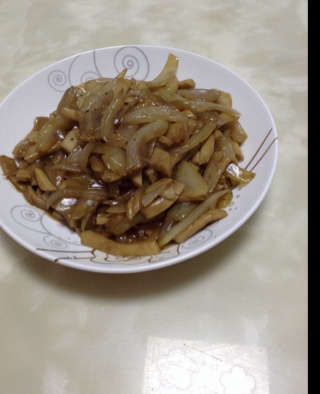 洋葱遇到杏鲍菇