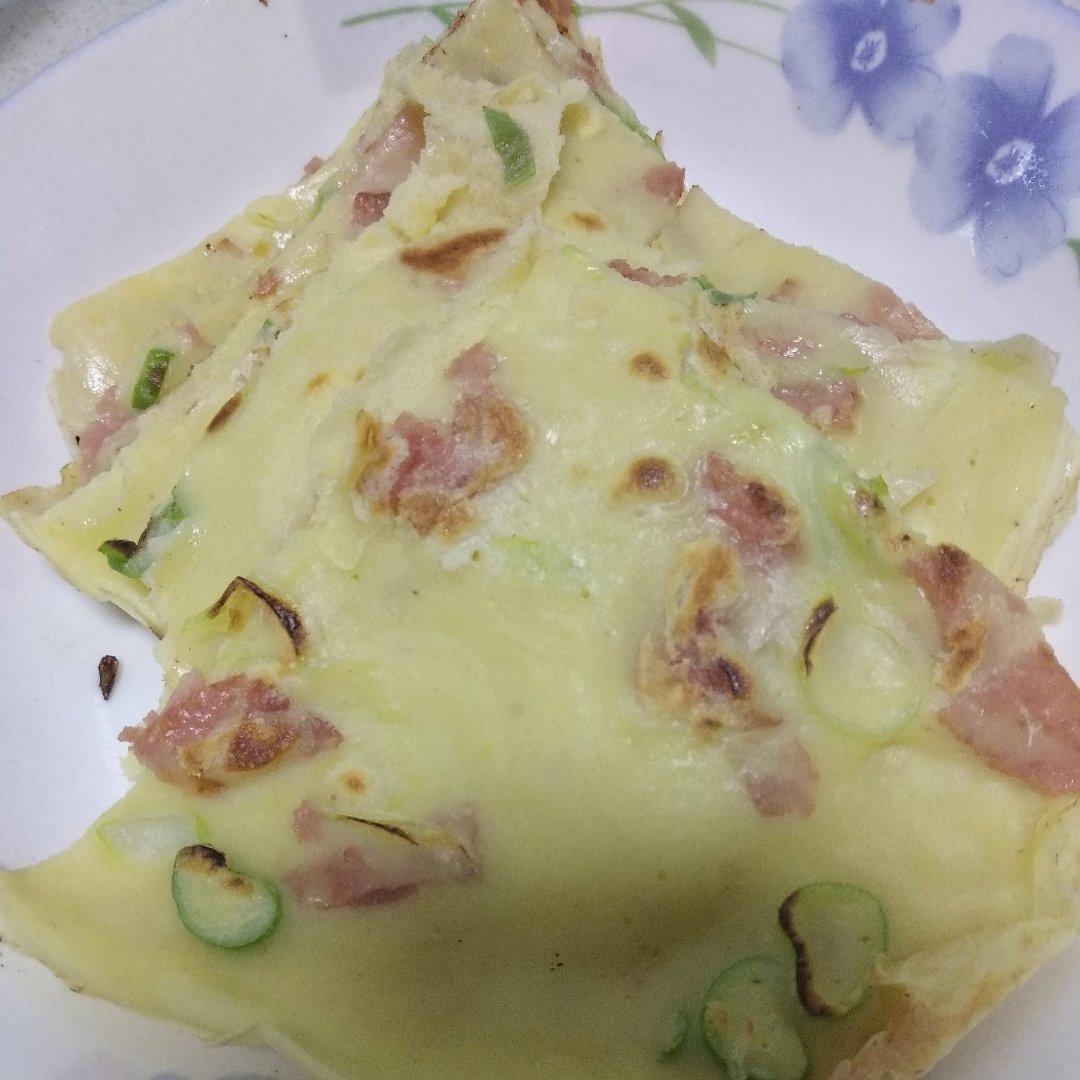 培根香葱鸡蛋饼