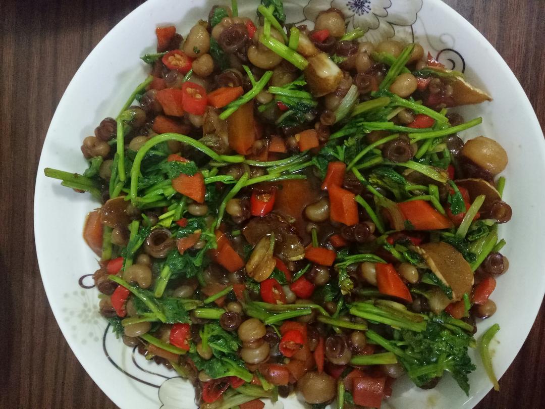 辣炒海灵菇（延边做法）