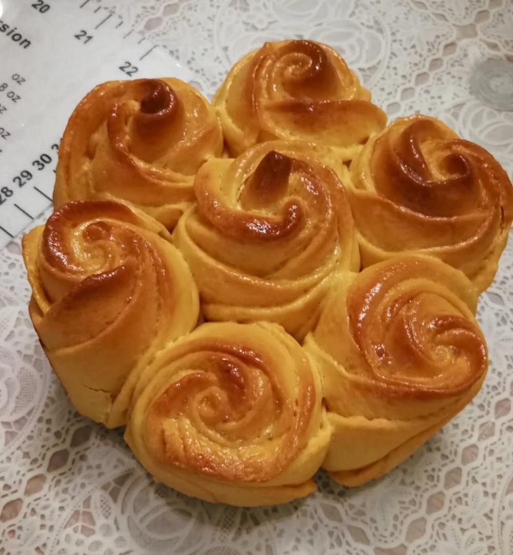 玫瑰花面包