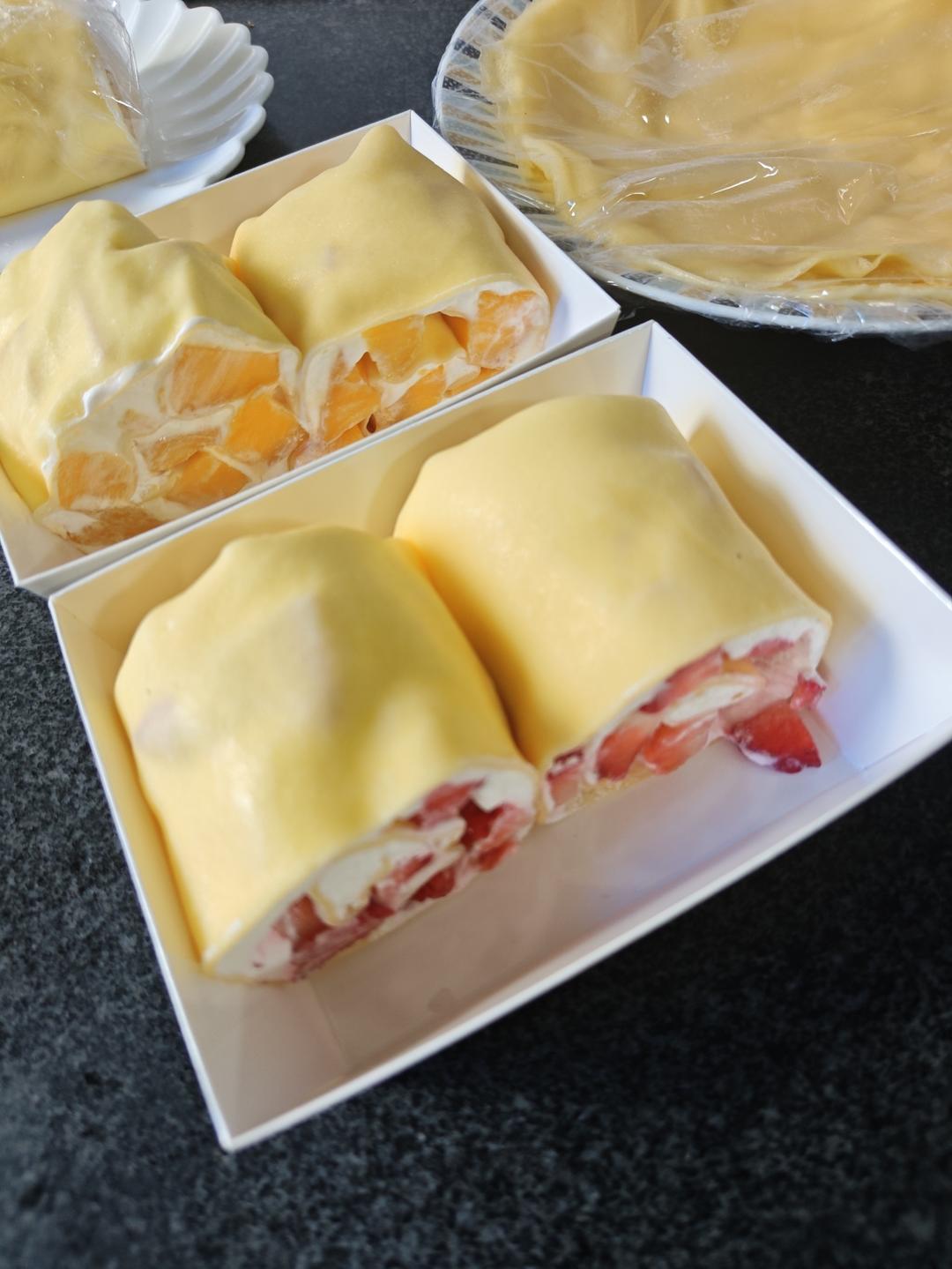 甜品届网红～千层毛巾卷蛋糕(烤箱版)