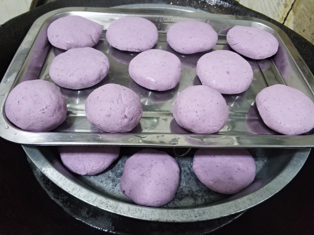 紫薯豆渣糯米糍的做法 步骤1