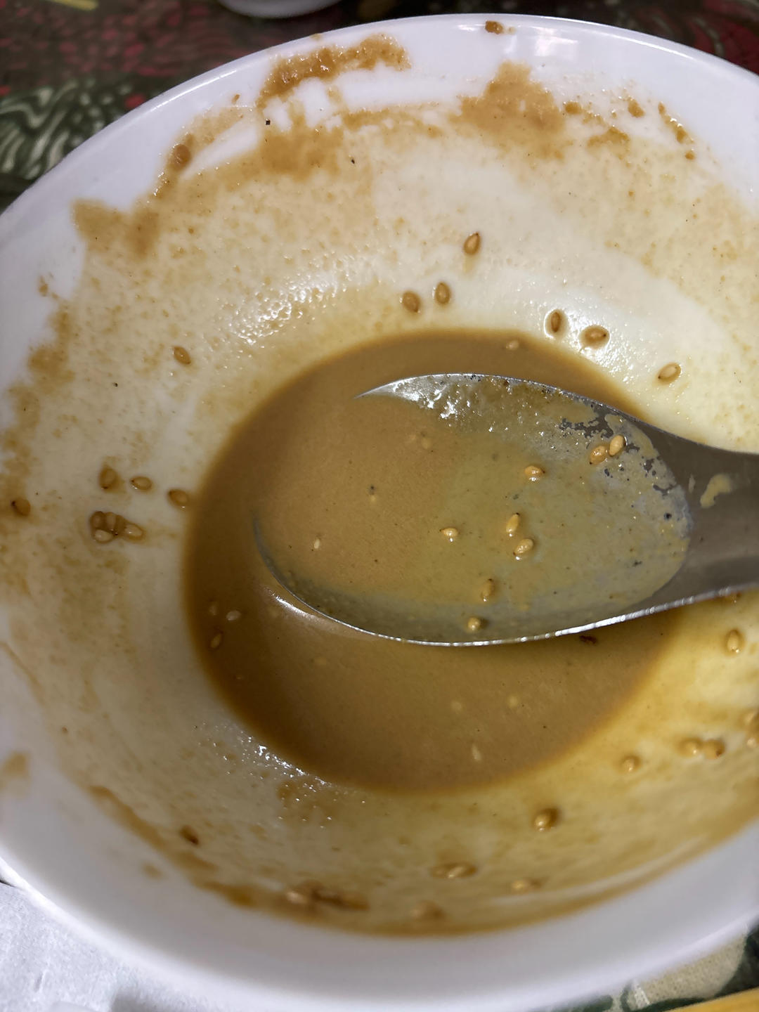 万能麻酱蘸料，好吃到停不下来。吉祥馄饨的麻酱蘸料。