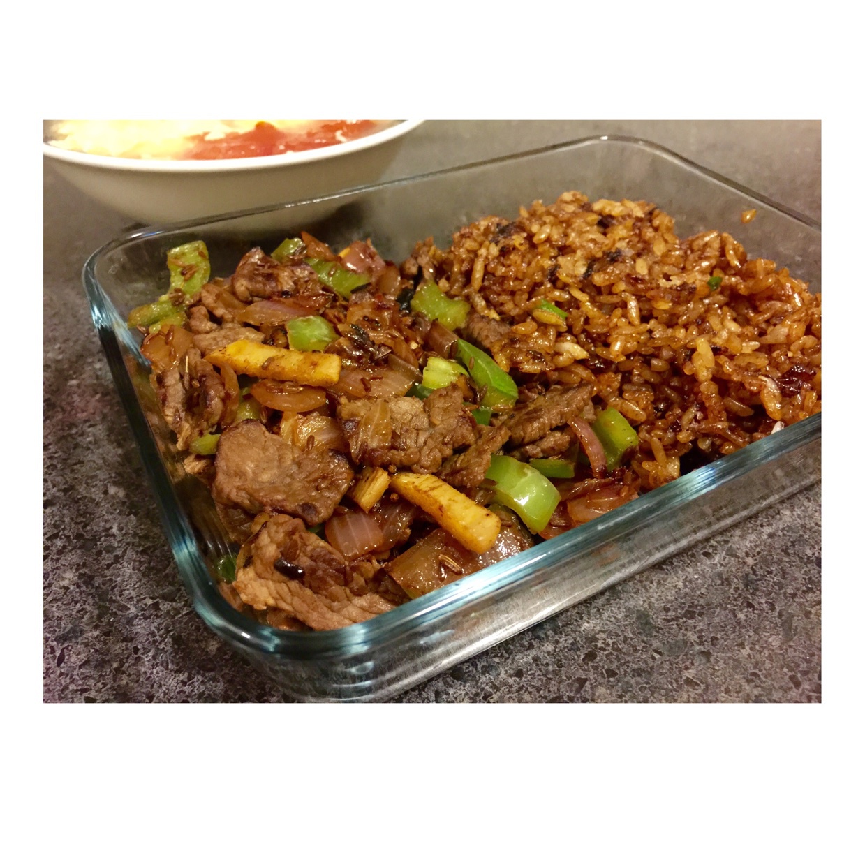 孜然牛肉粒