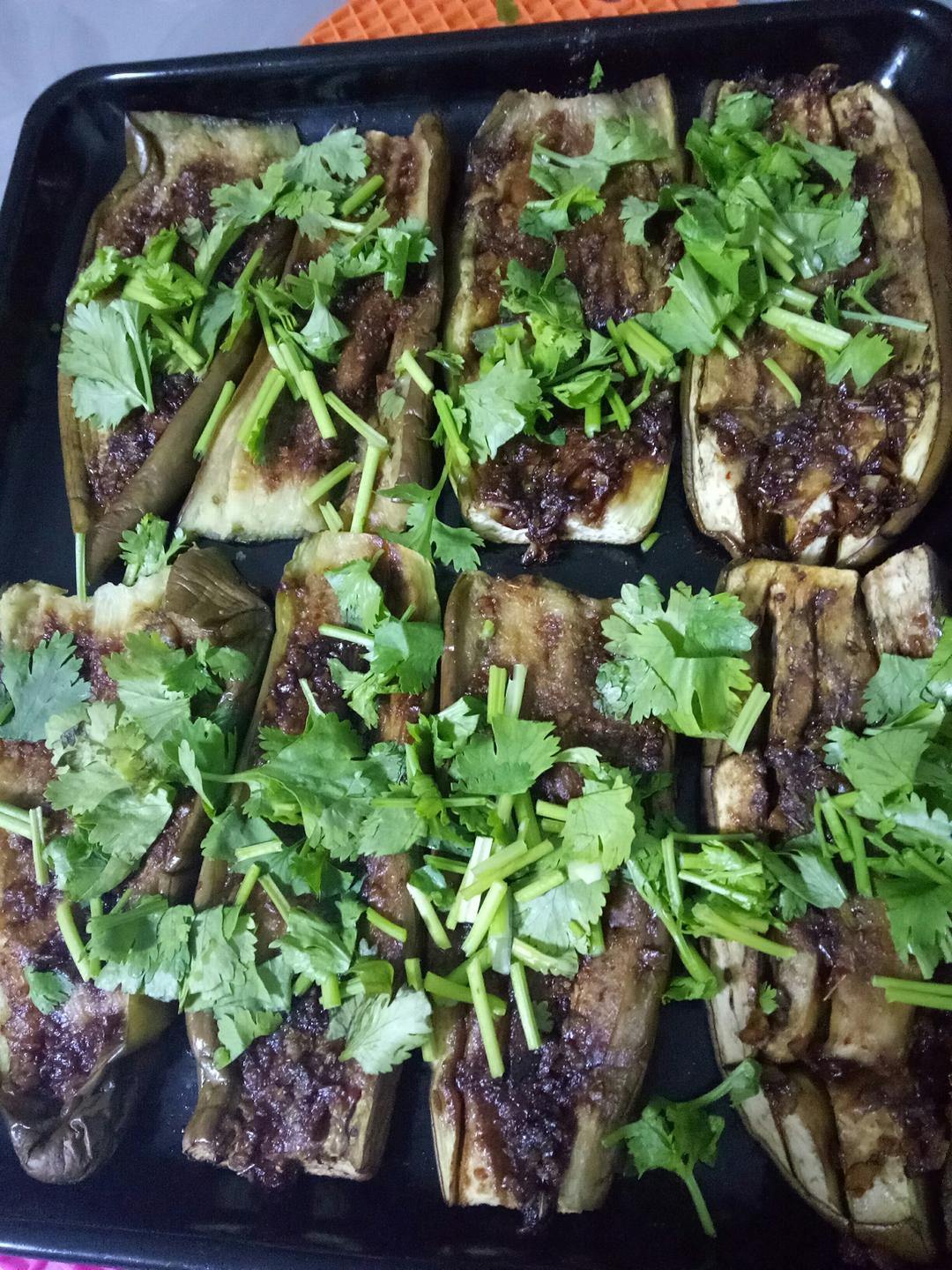 微波炉做出街头烧烤风的茄子