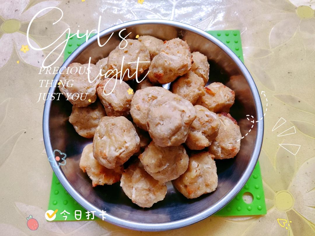 豆渣杀手～空气炸锅版豆渣丸子