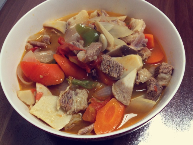 番茄蘑菇炖牛肉