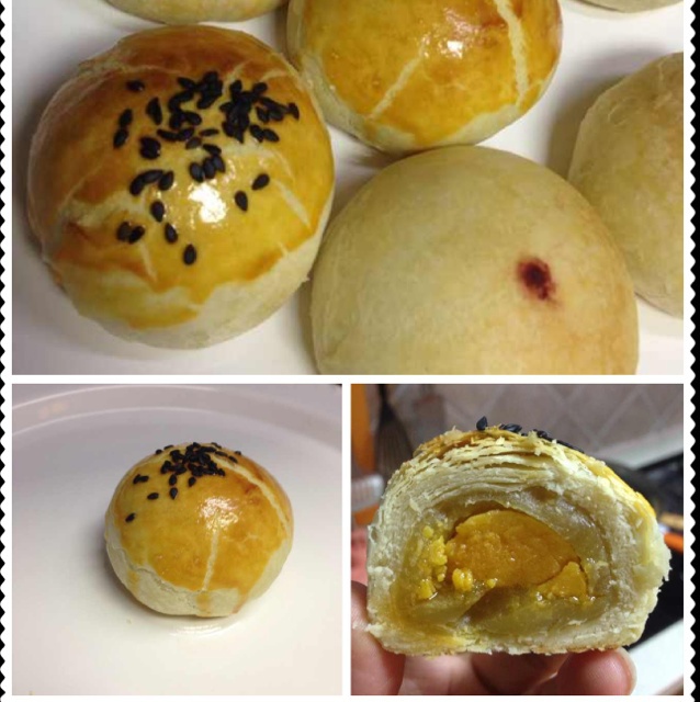 豆沙蛋黄酥