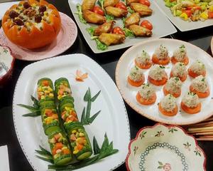 最美年夜饭-🎋翠竹报春节节高🥒（黄瓜玉米火腿鸡丁沙拉）的做法 步骤7