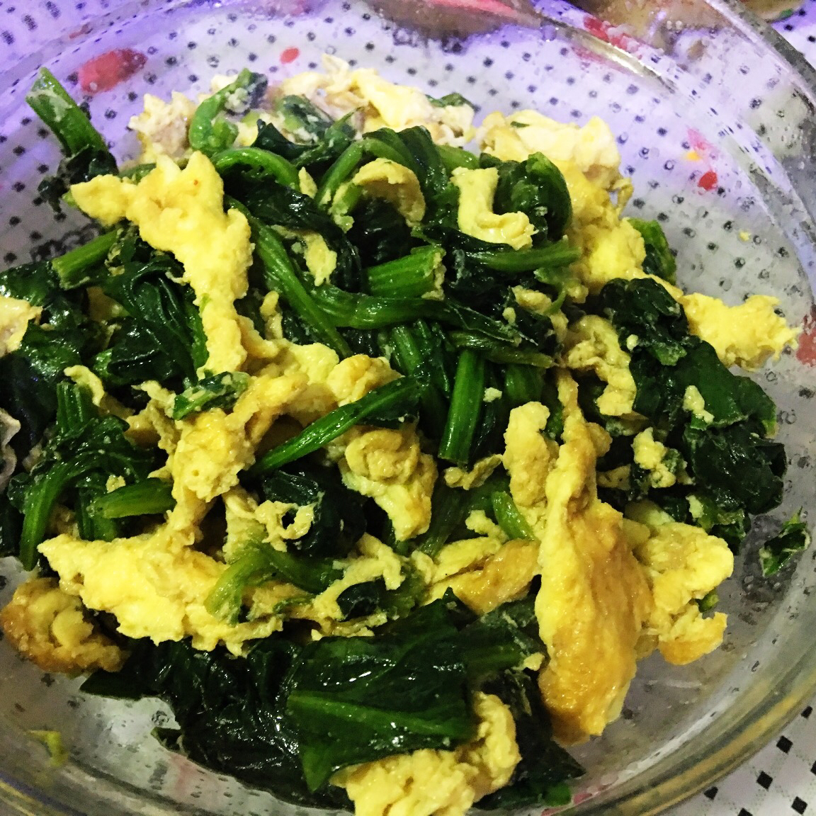 极简菠菜炒蛋【三分钟快手菜