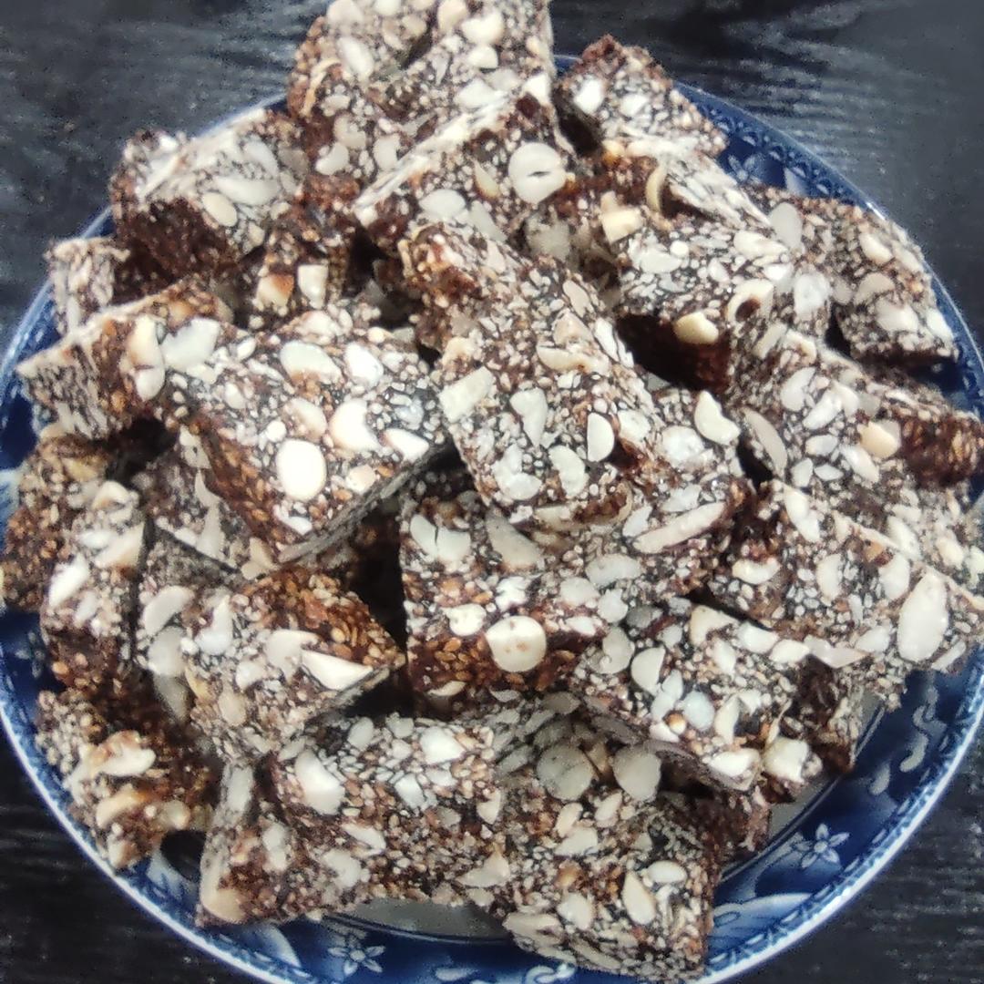 芝麻花生糖（老味道低糖款，步骤详细）