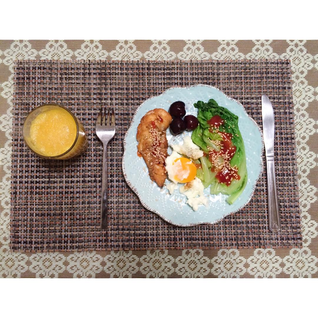 减脂餐 — 烤鸡胸肉沙拉