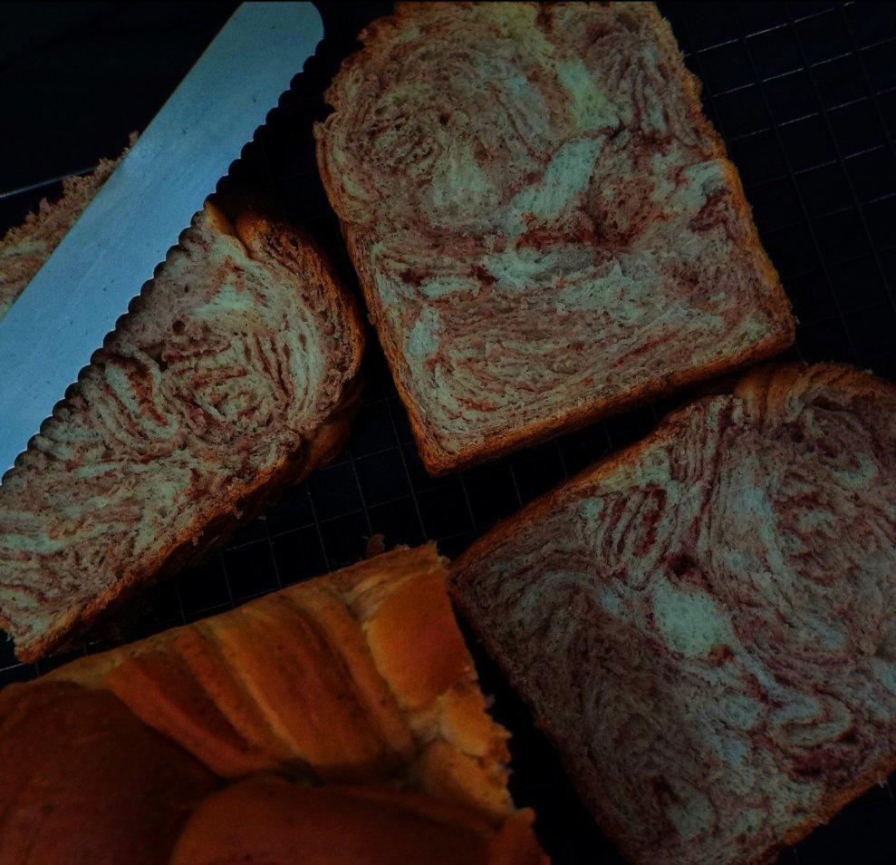 豆沙大理石吐司