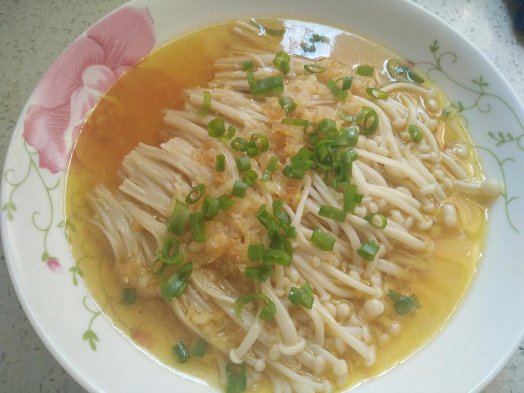 蒜蓉蒸金针菇