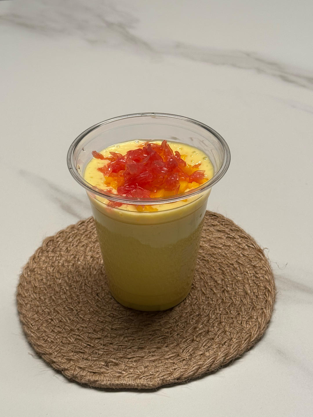 港式甜品——杨枝甘露(芒果西米露)附芒果花切法