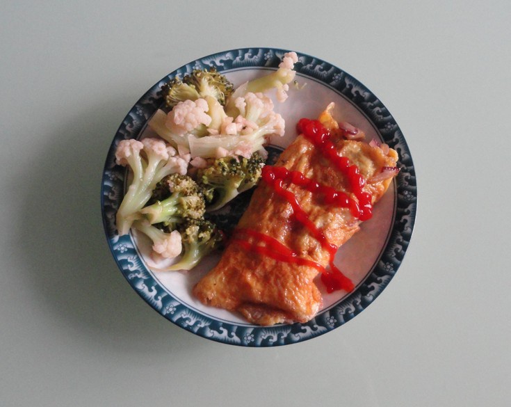 火腿蘑菇omelet