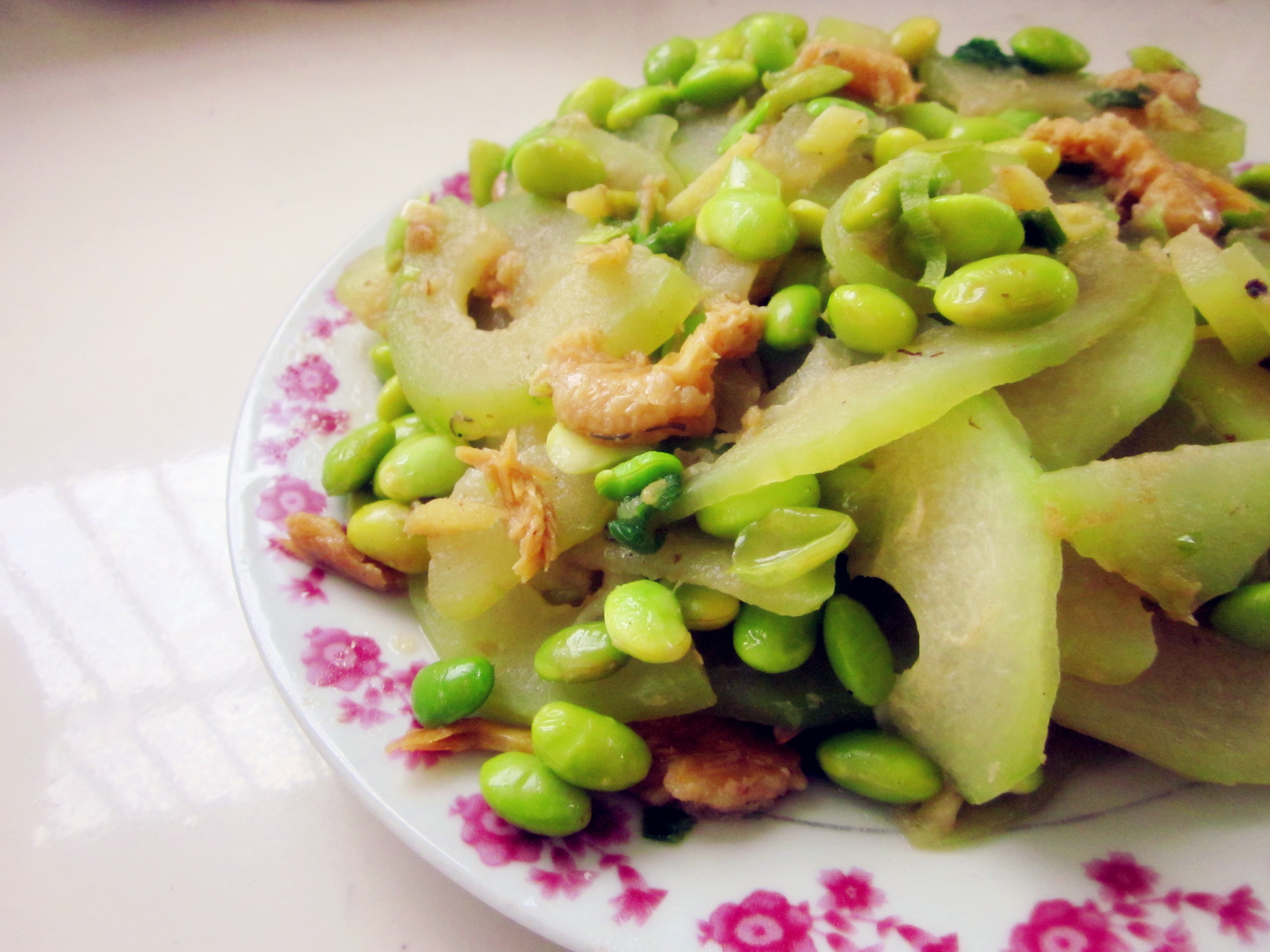 开洋毛豆烧冬瓜