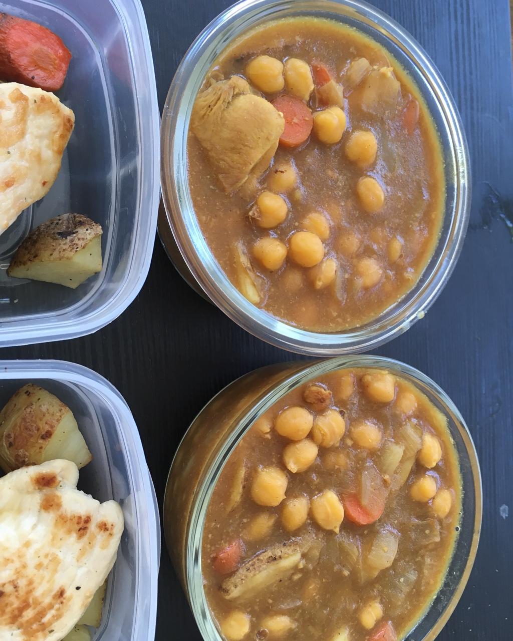 【减脂增肌】纯素: 鹰嘴豆咖喱