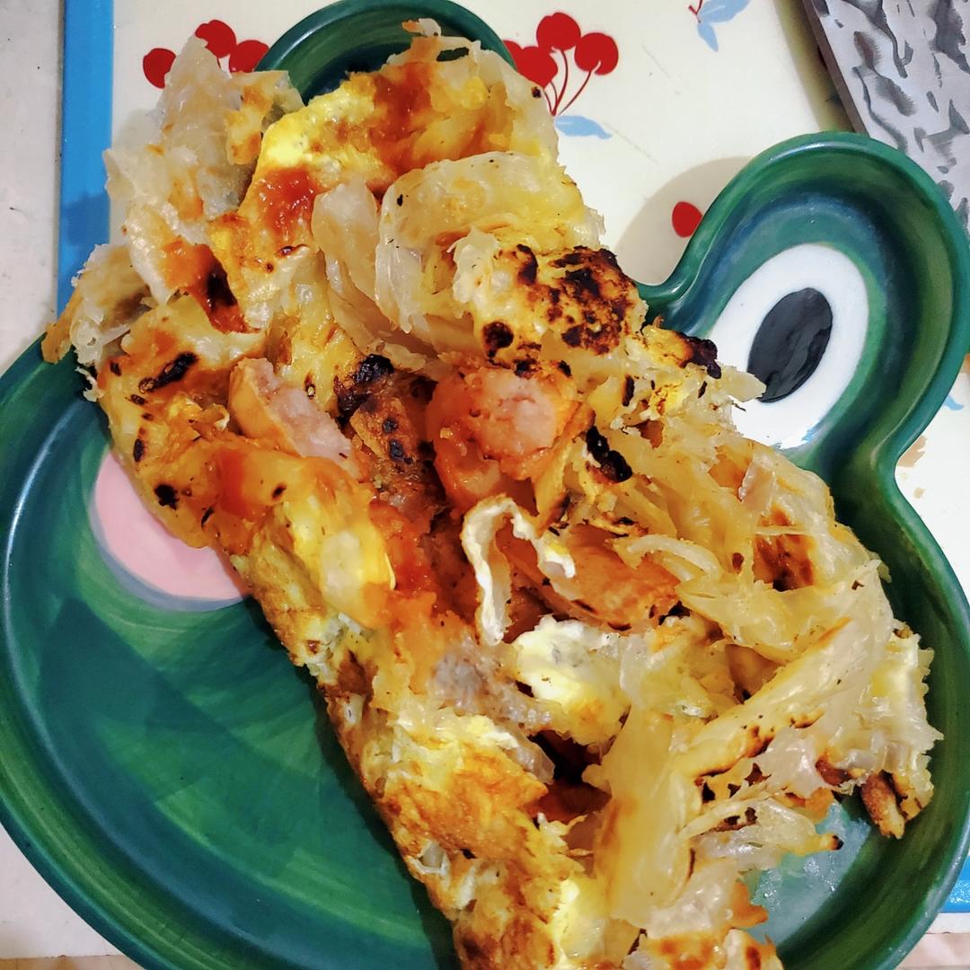 三分钟就可以做好孩子的早餐（手抓饼）