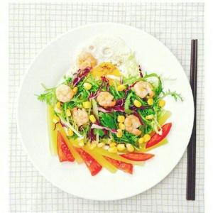 【减肥沙拉】虾仁蔬菜沙拉的做法 步骤1