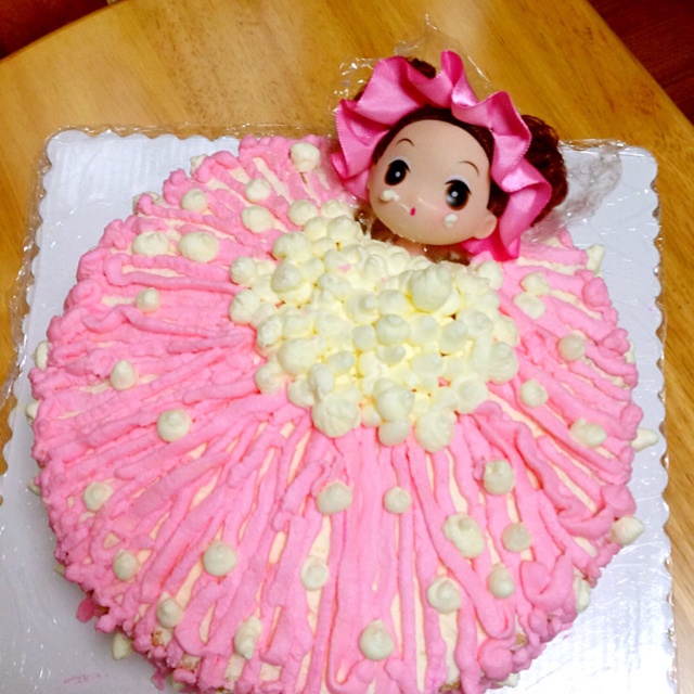 详细步骤制作泡泡浴娃娃蛋糕