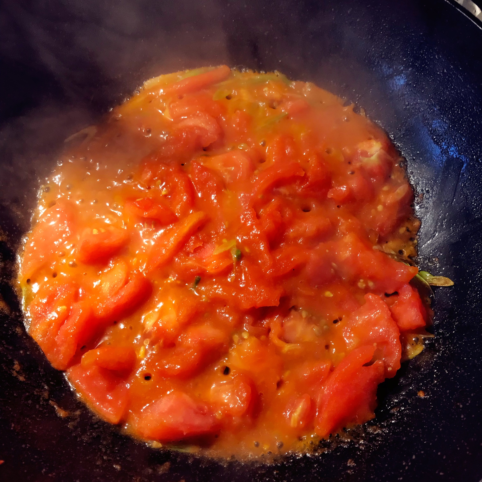 炸蛋番茄面的做法 步骤13