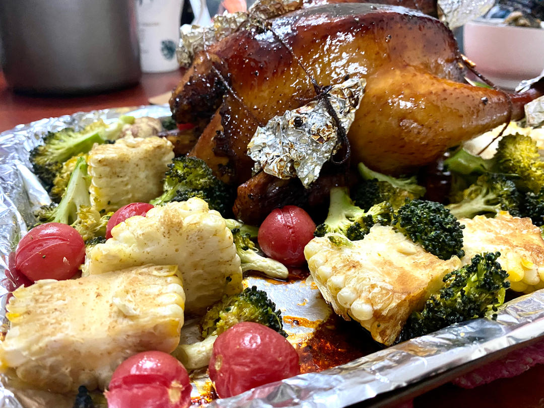 蜂蜜苹果烤鸡/圣诞烤鸡