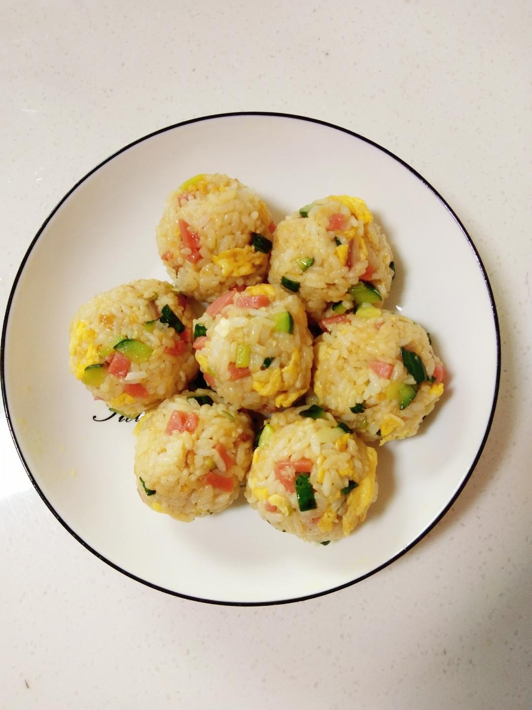 美味的蔬菜饭团的做法