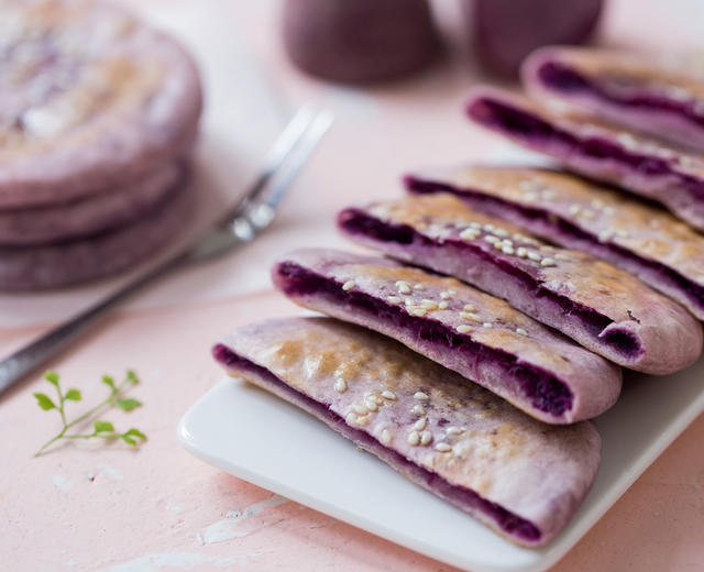 芝香奶酪紫薯饼的做法