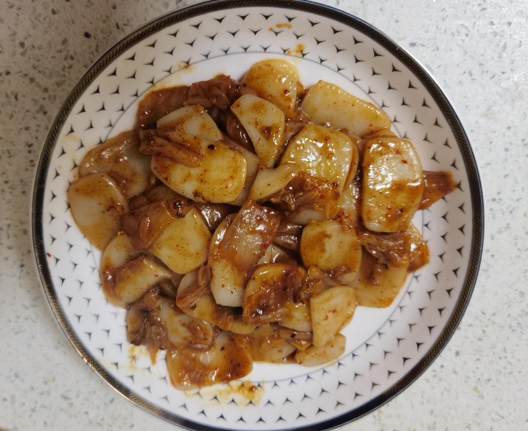 泡菜炒年糕