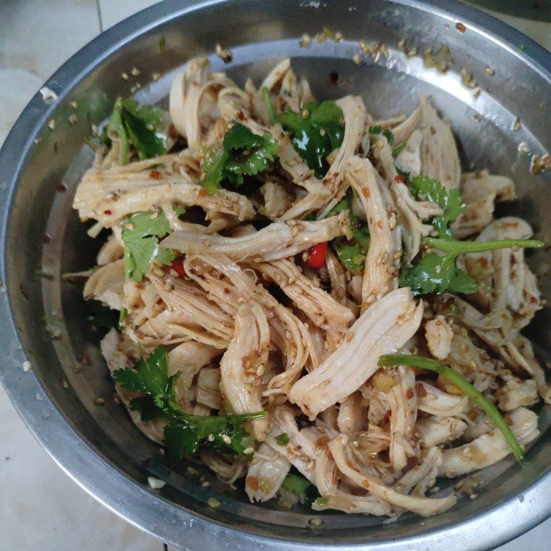 鸡胸肉这样做巨好吃❗️凉拌鸡丝😋低脂高蛋白