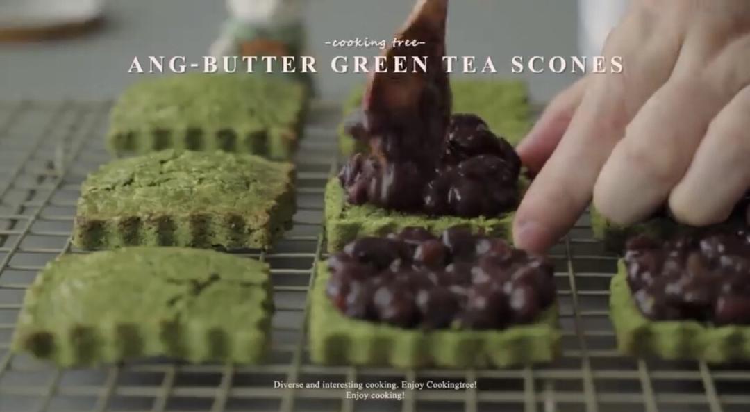 「CookingTree搬运」黄油红豆抹茶司康的做法