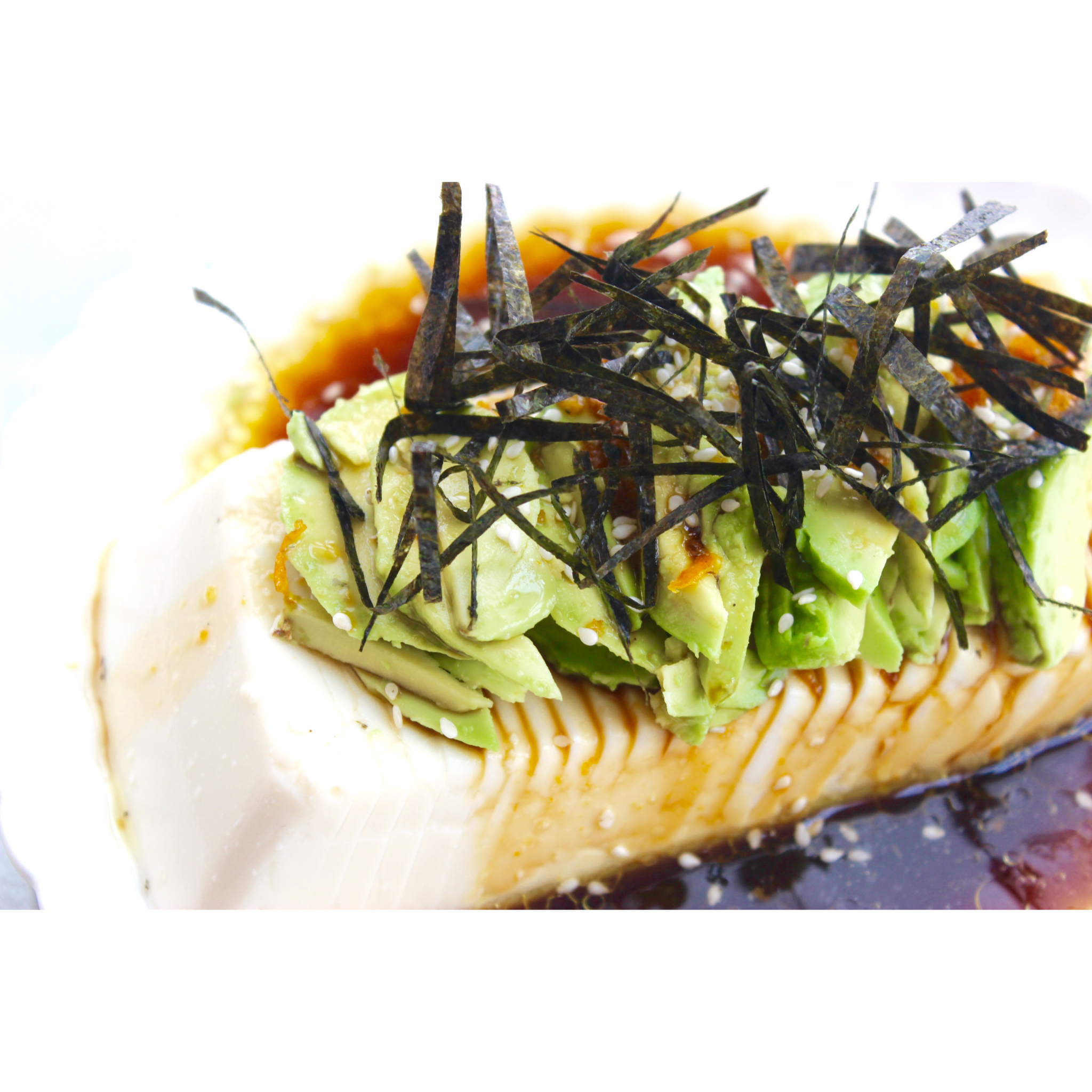 橙汁牛油果豆腐