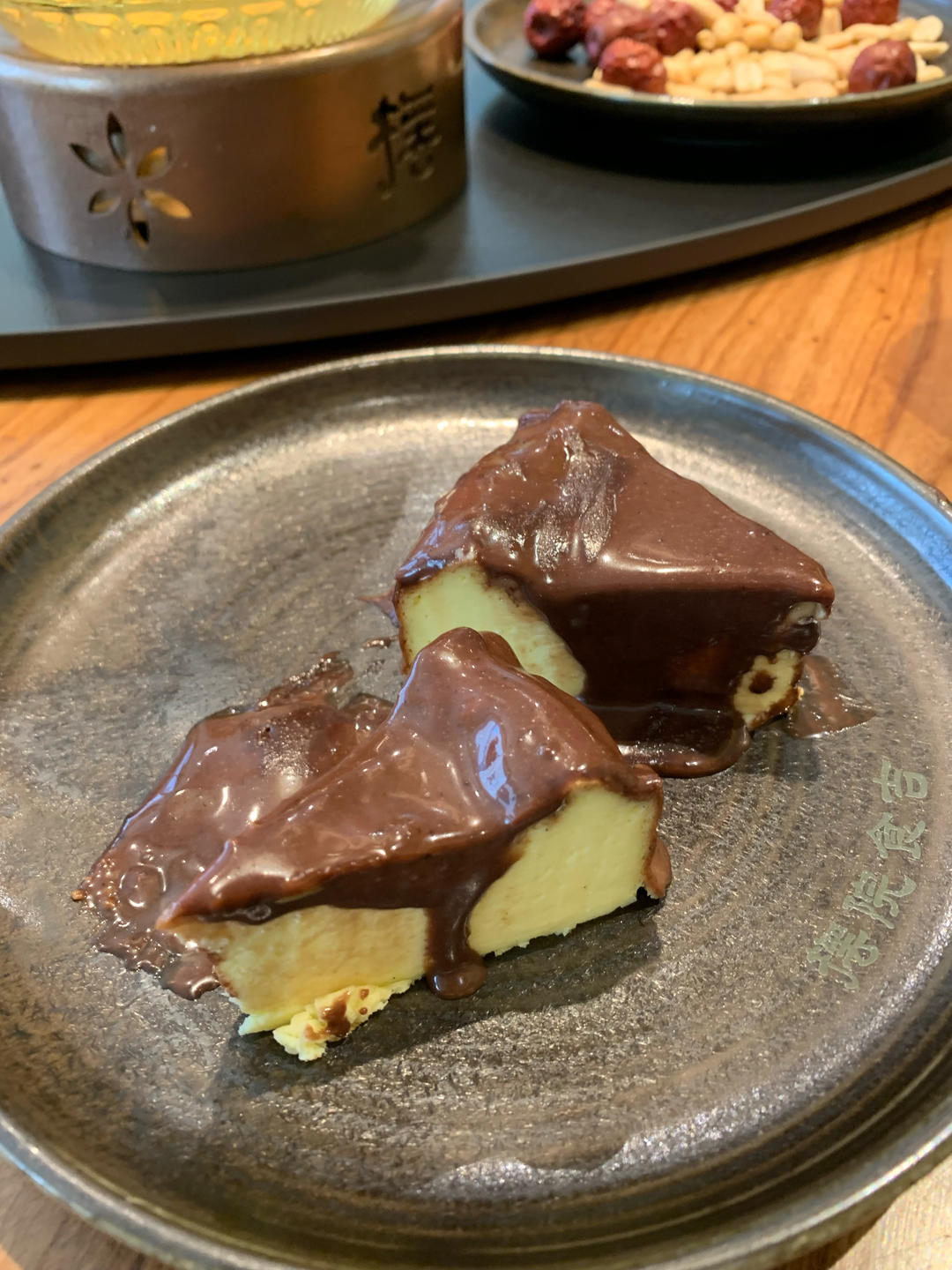 冰山熔岩巴斯克 | 巧克力脑袋福音！浓郁丝滑还流心！搅一搅就能搞定！