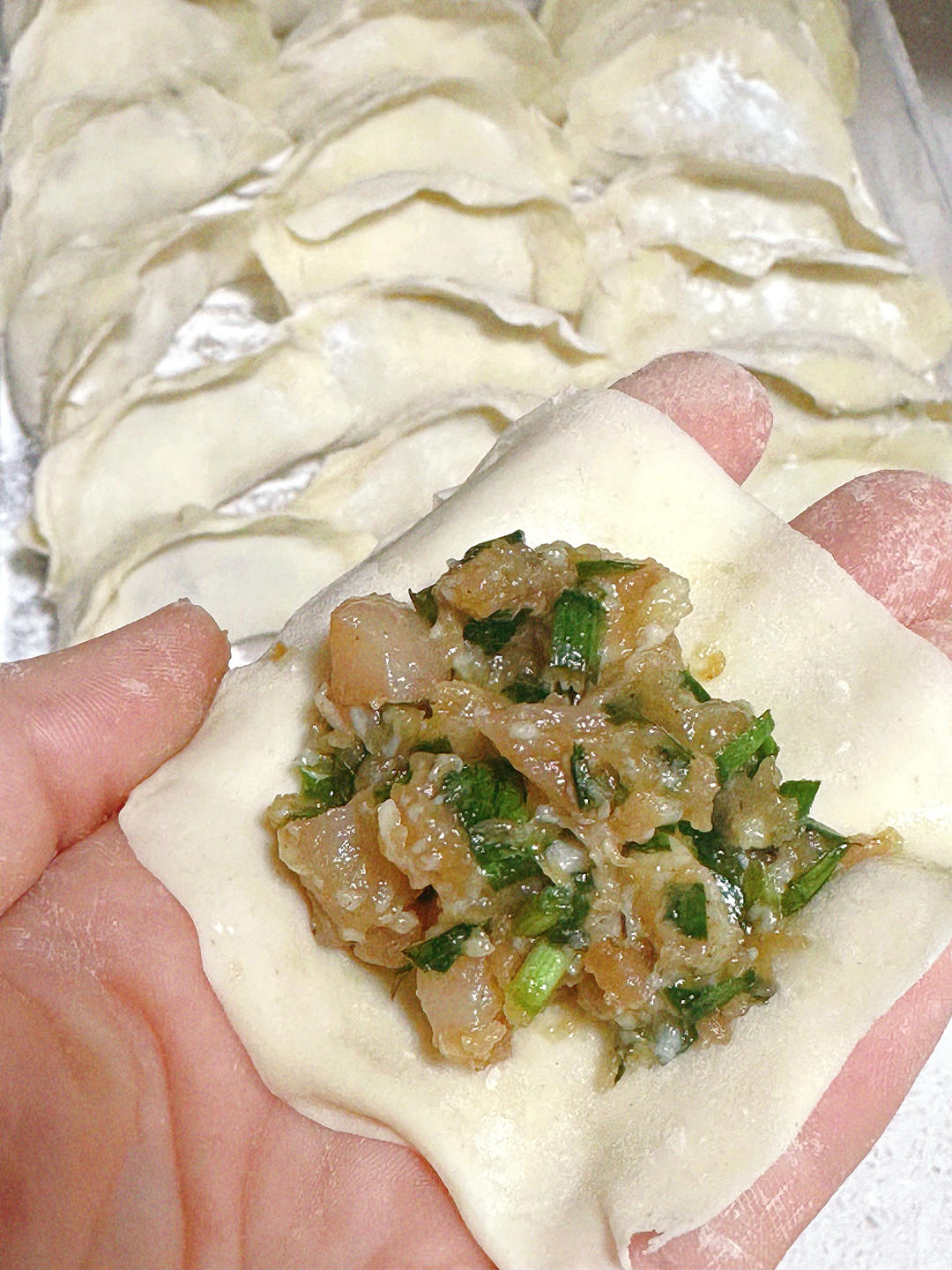 扇贝丁猪肉韭菜饺子，刷新对日常饺子的认知