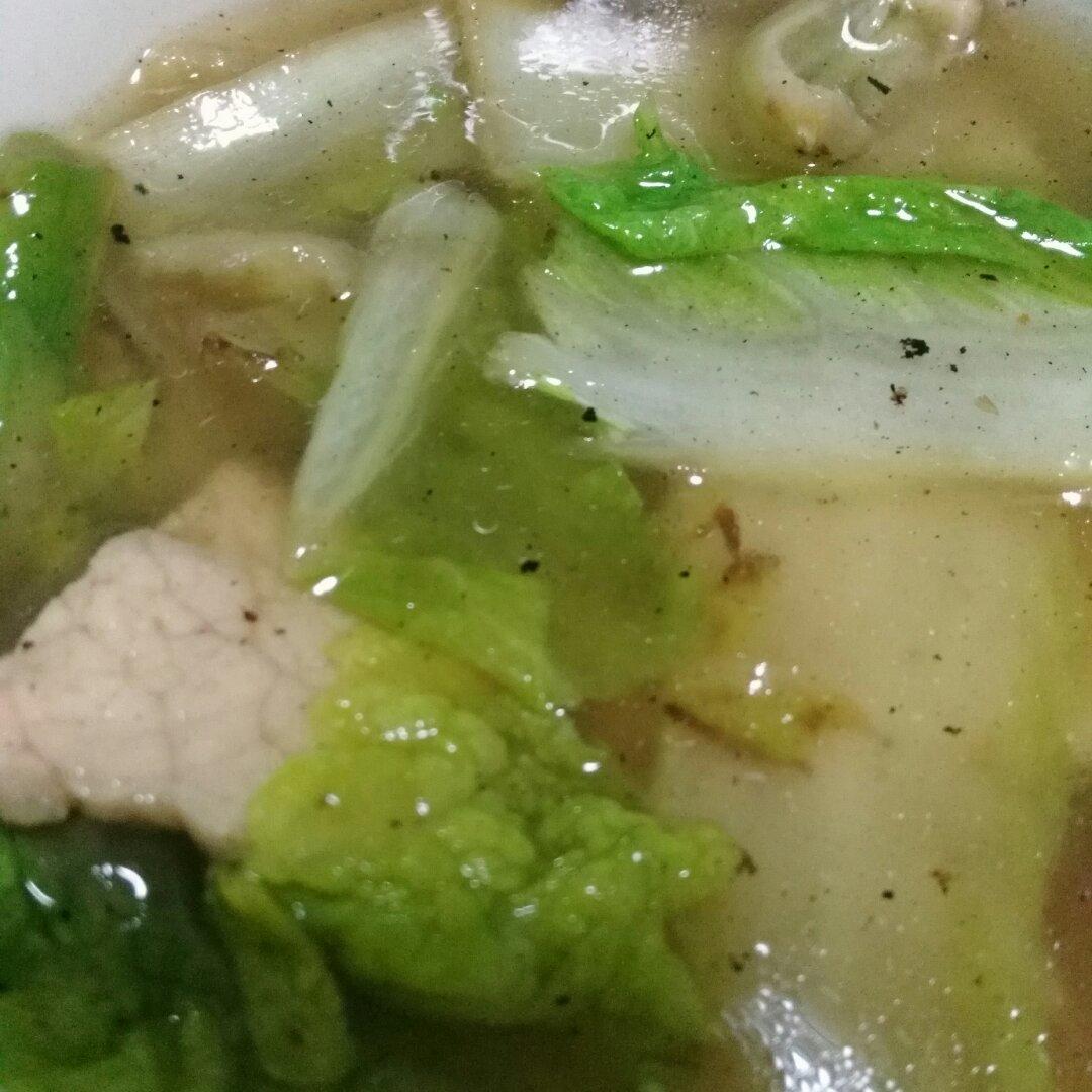 排骨小白菜汤