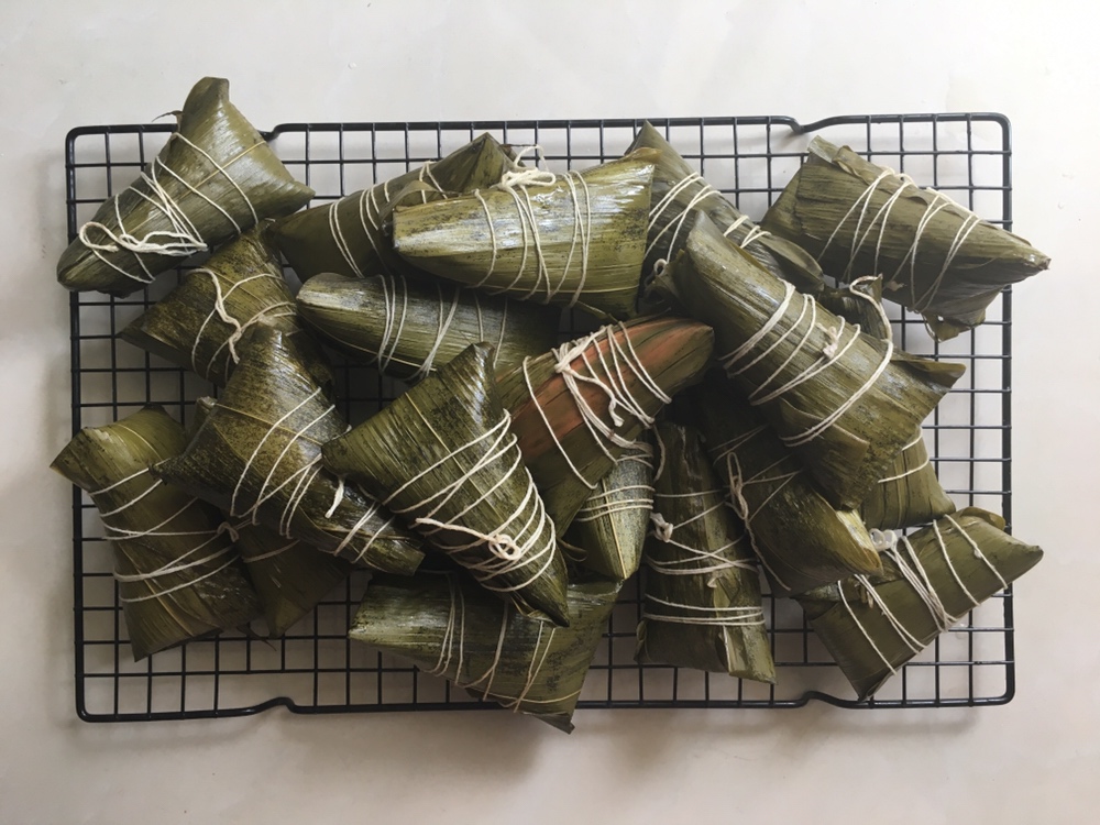 绿豆猪肉粽的做法