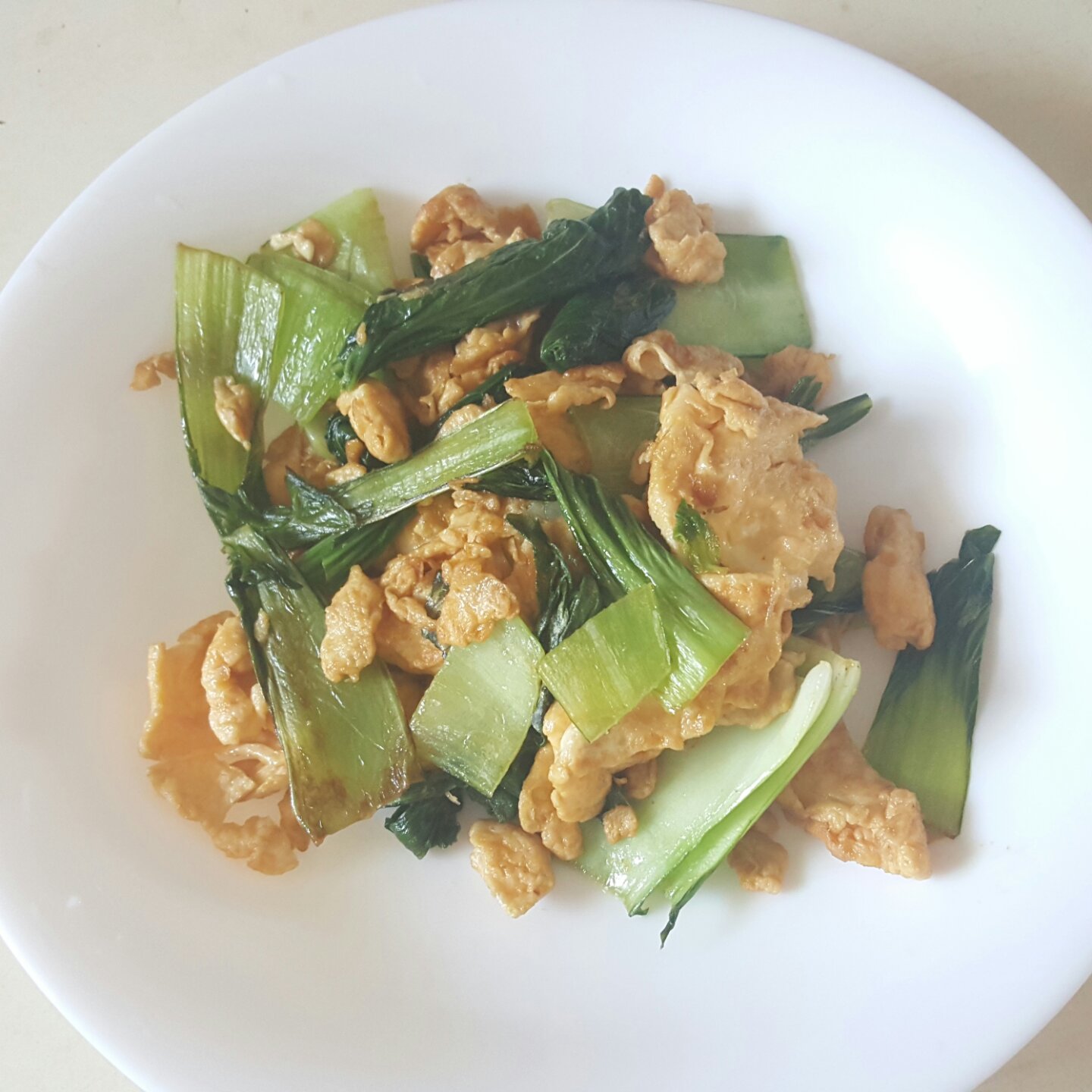 小白菜炒鸡蛋