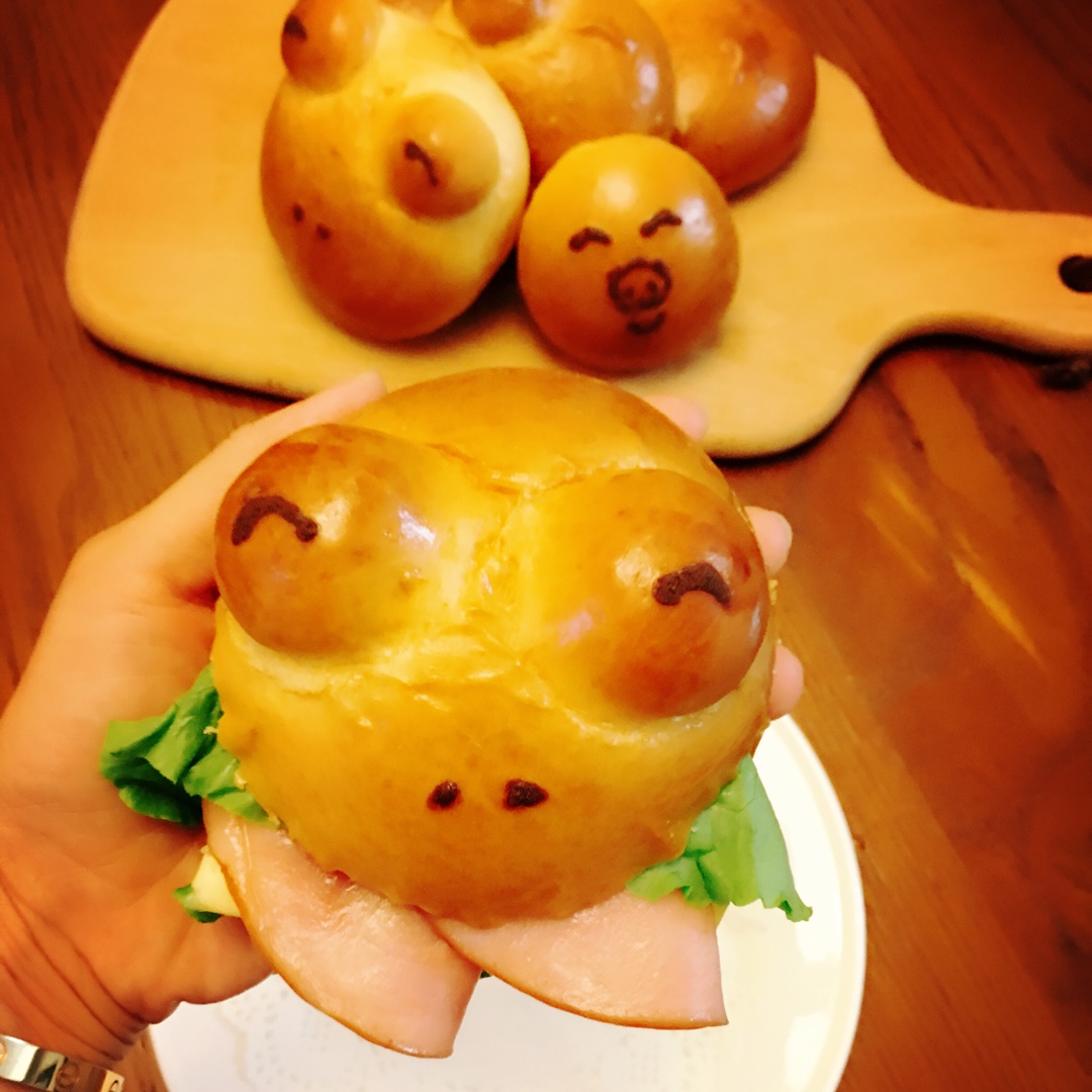 砂糖麻花面包（两股辫子）