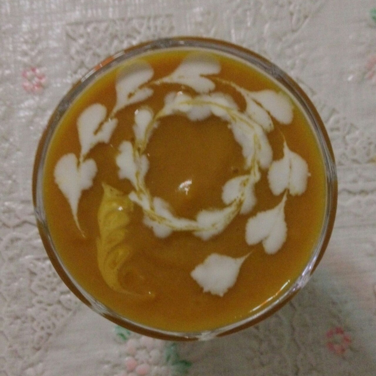 超简单奶油拉花