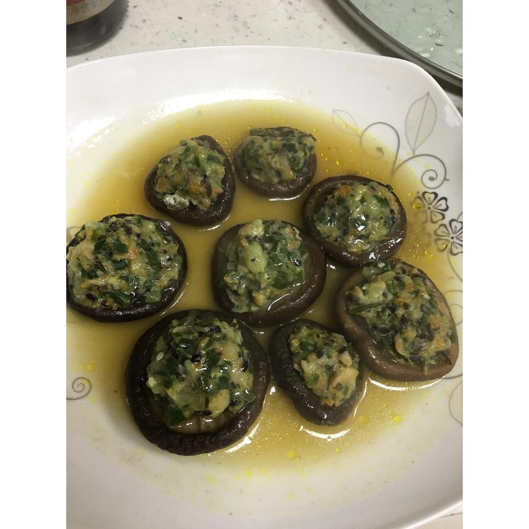 豆腐肉末酿香菇