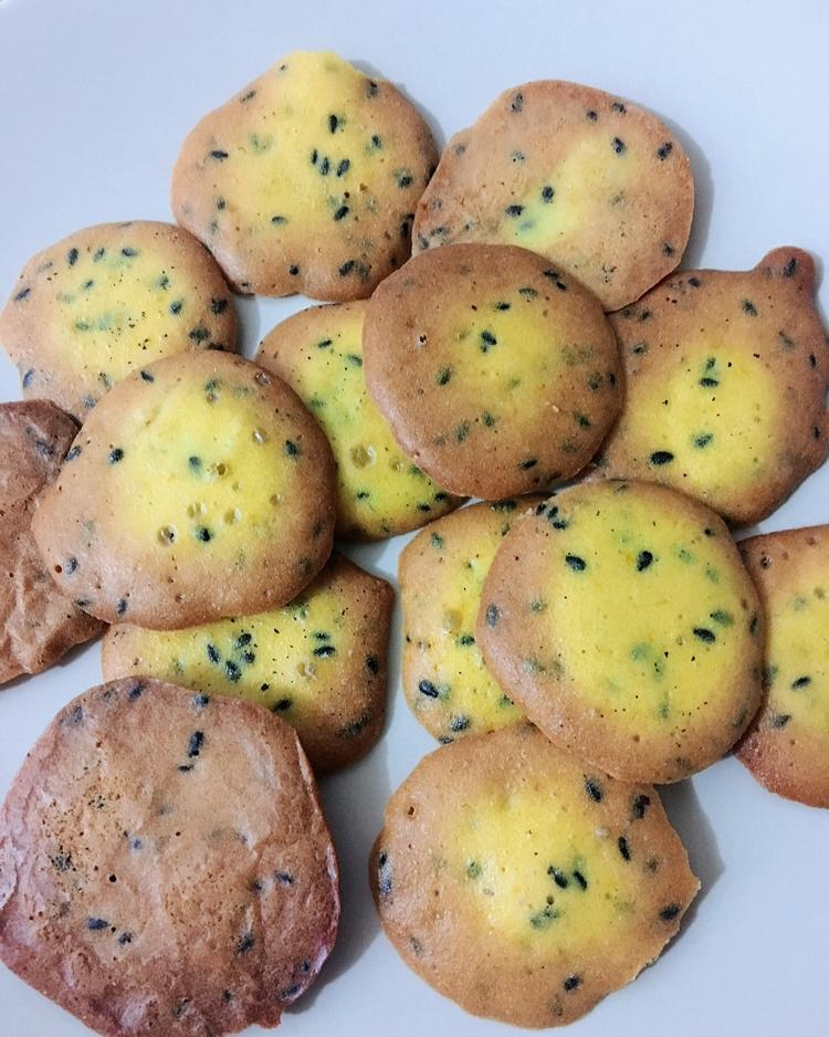 黑芝麻鸡蛋瓦片饼干 真材实料真滋味