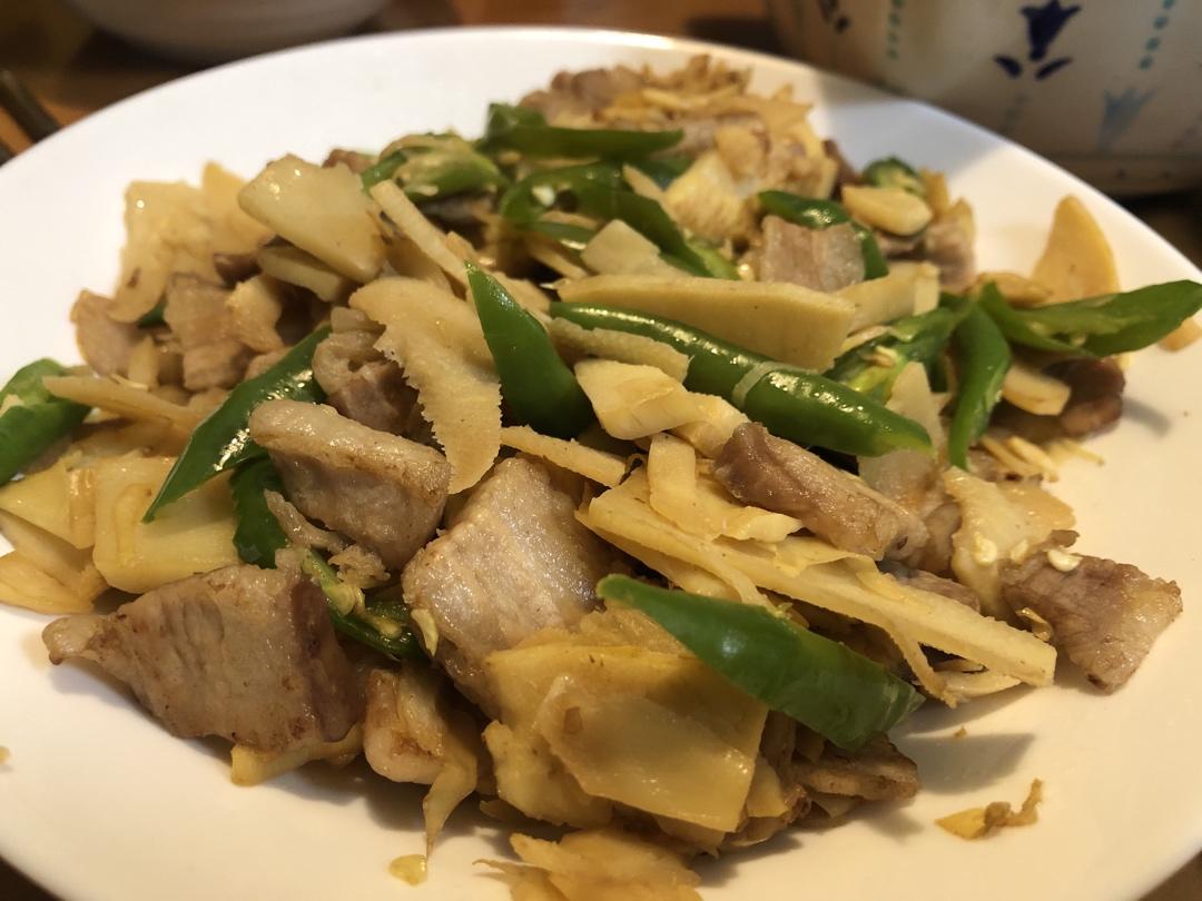 冬笋炒五花肉