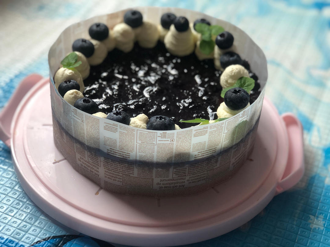 搬运&复刻Cooking Tree        蓝莓芝士慕斯