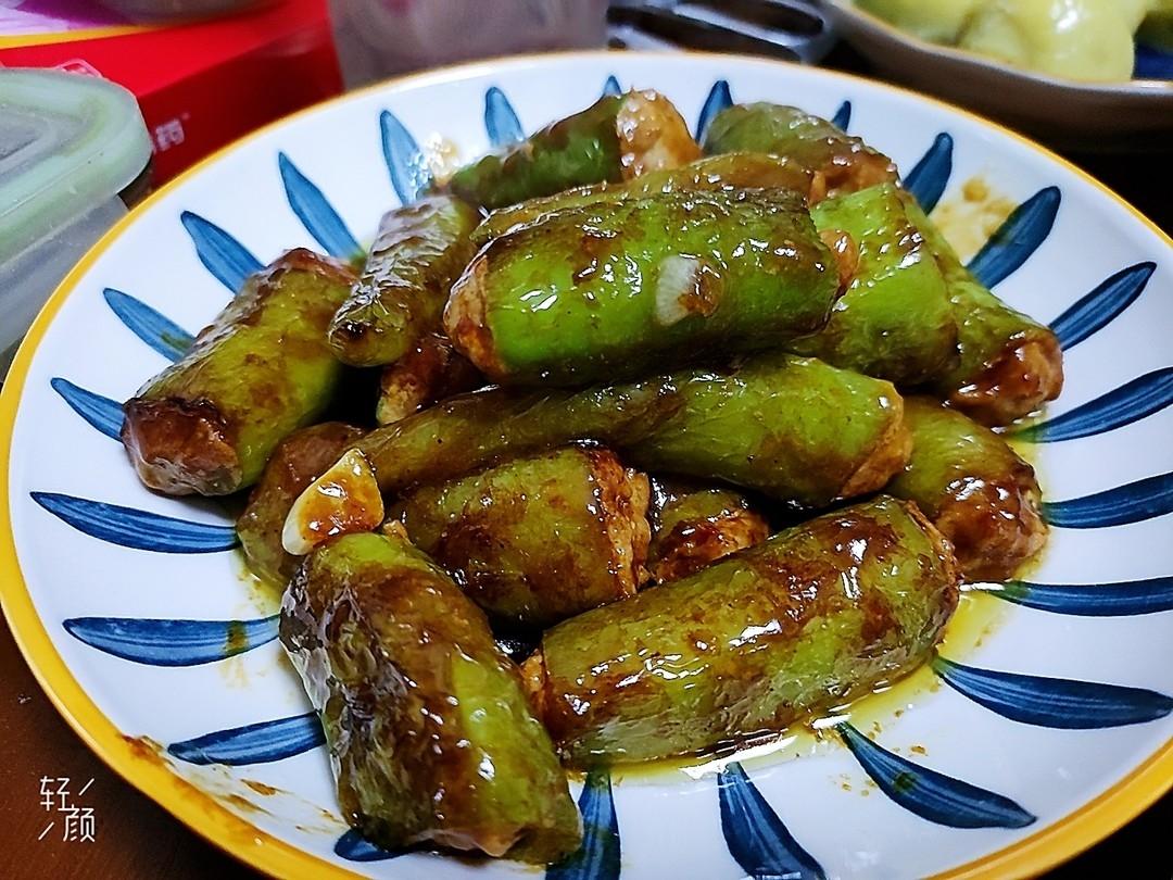 好吃到尖叫的青椒酿肉‼️妥妥的下饭神器～