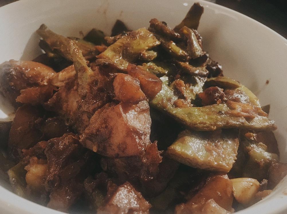 土豆炖豆角
